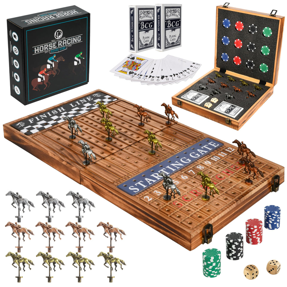 Classic Decor Derby horse racing board for a stylish family game night
