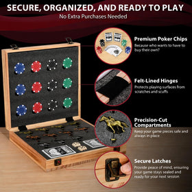 Classic Decor premium chips set for authentic betting options