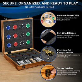 Classic Decor premium chips adding tangible scoring to rounds