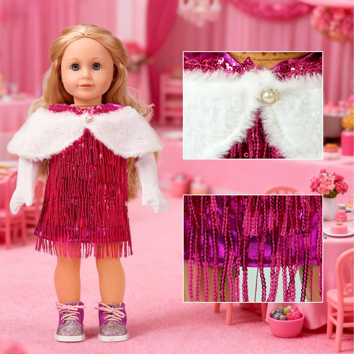 clbaby 18 inch doll lounge suit displayed for comfy everyday outfits