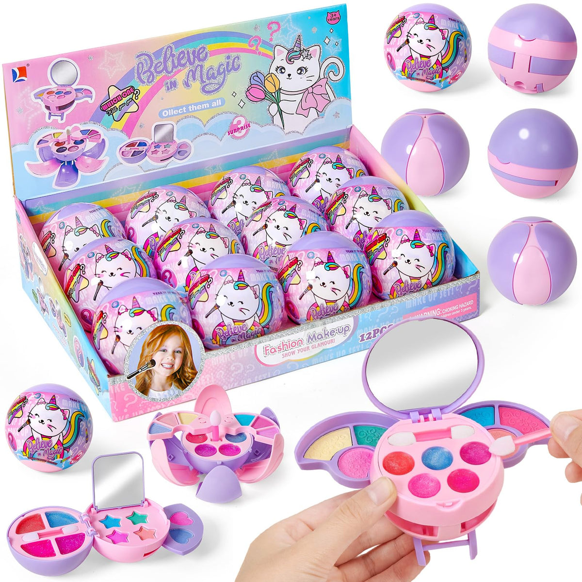 Cleboen blind ball with lip gloss colors for playful make-believe sessions.