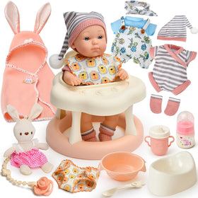 Cleboen 9-inch baby doll for lifelike pretend play and nurturing moments