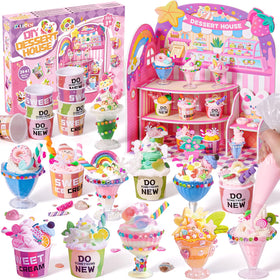 Cleboen mini dessert house assembly: vibrant resin kit sparks imaginative pretend cooking