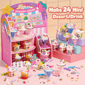 Cleboen mini dessert house display: adorable display prop for finished desserts