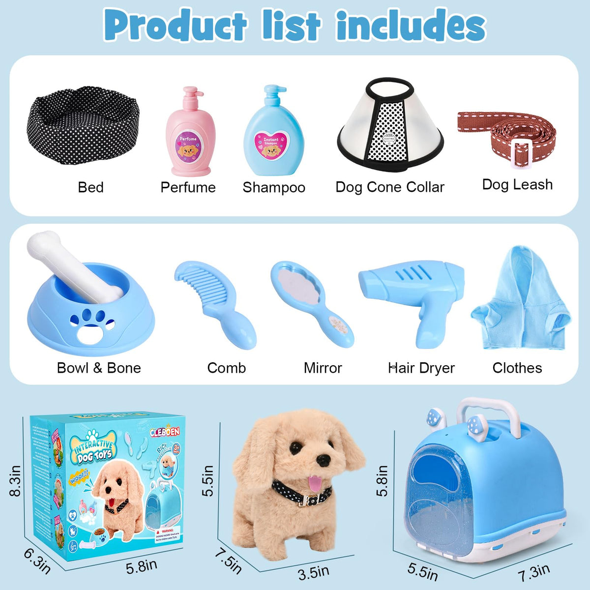 Cleboen portable dog carrier enables easy on-the-go play.