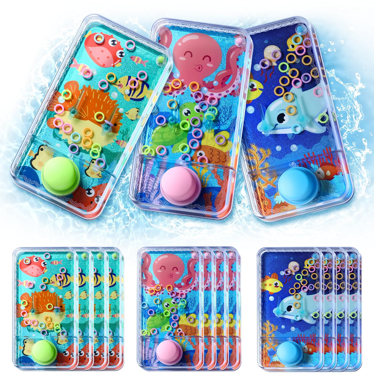 Cleboen undersea water ring game pattern engages kids in imaginative play.