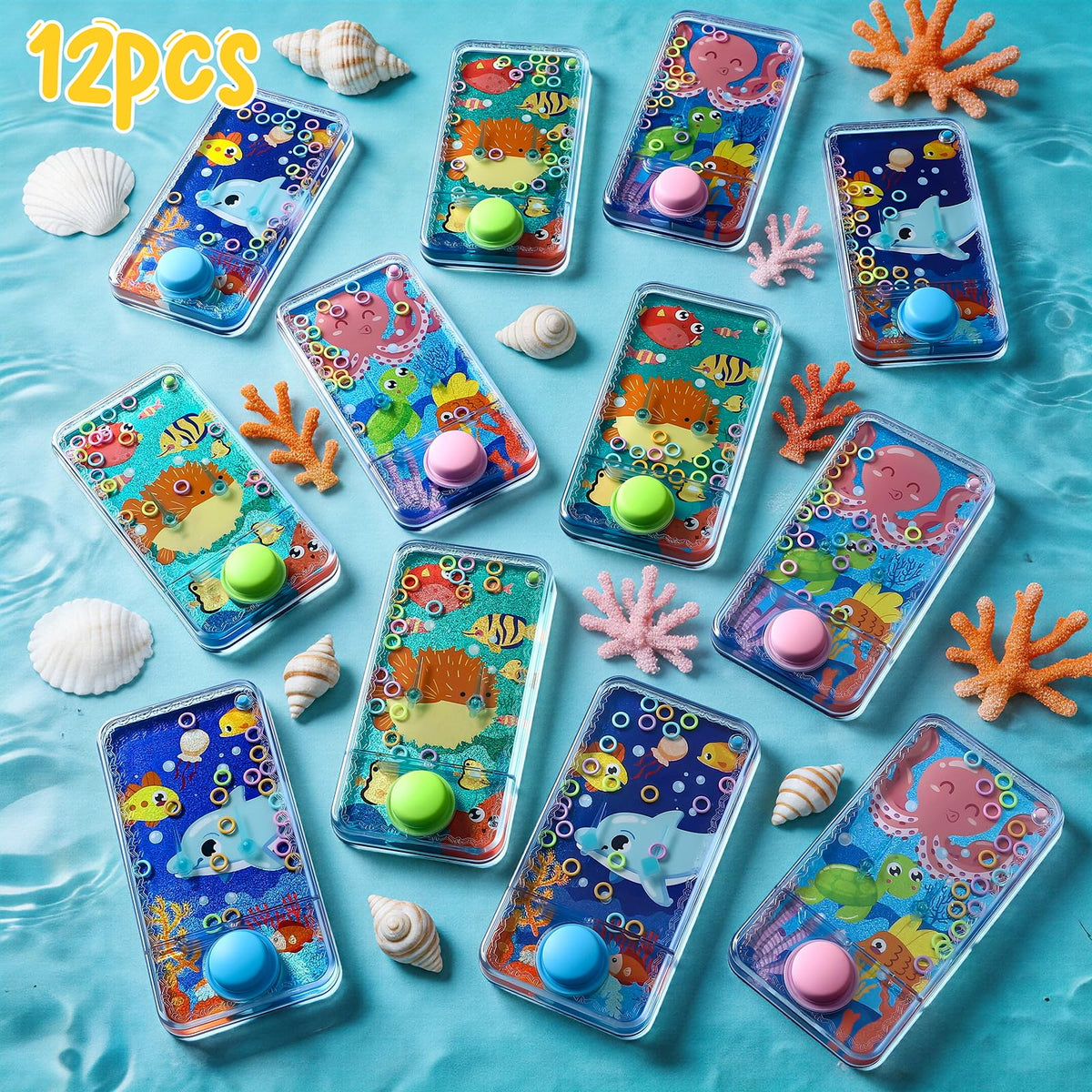 Cleboen undersea water ring game pattern close-up with vibrant colors.