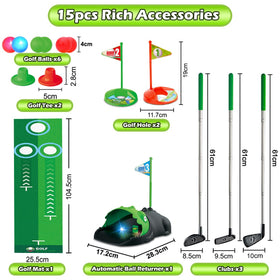 Clemas targets and tees setup helps kids improve aim and precision.
