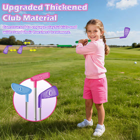 Compact indoor-outdoor golf set ideal for toddlers' playtime
