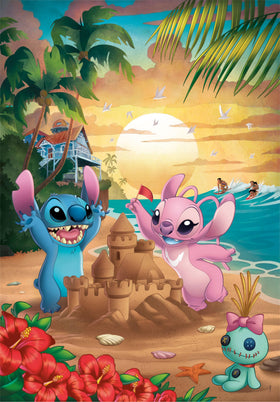 Poster included with Clementoni Disney Stitch puzzle for quick wall display