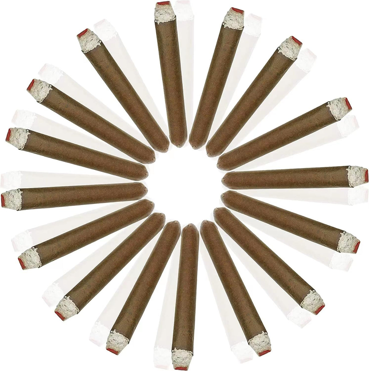 CLESEN Puff Cigar 4-5 inch close-up with lit-tip for convincing pranks