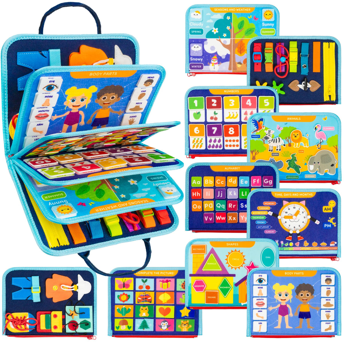 Clever Fox Play Busy Book car ride activity keeps toddlers engaged during travel