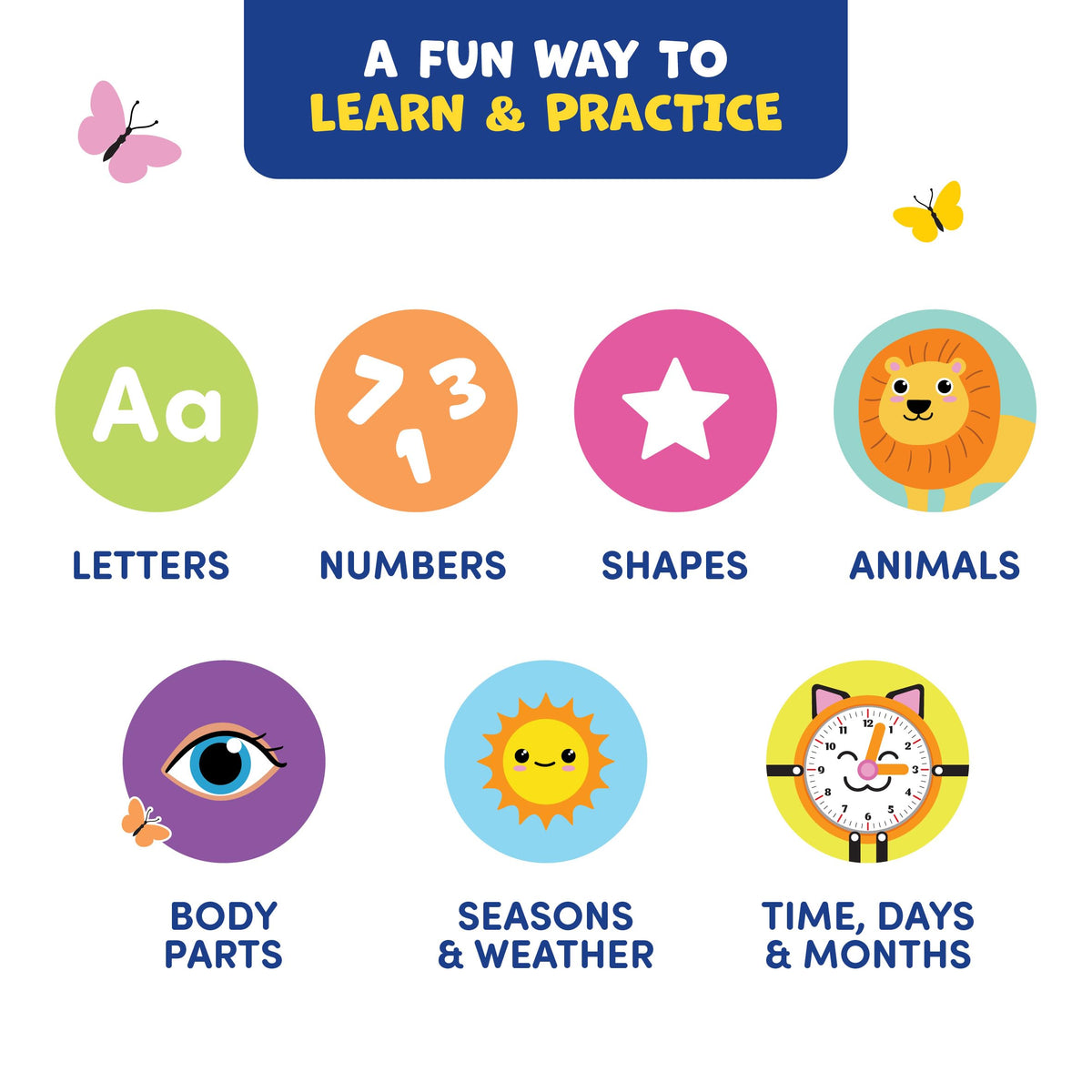 Clever Fox Play Busy Book highlights lacing and dressing skills for independence
