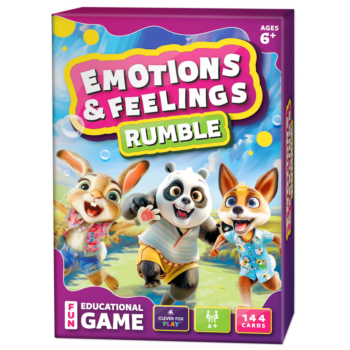 Clever Fox Play Emotions Rumble scenarios cards for real-life emotion recognition