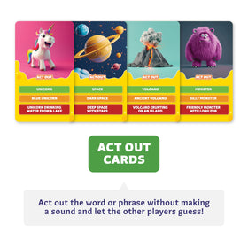 Clever Fox Play kids charades in a fast-paced round for group engagement