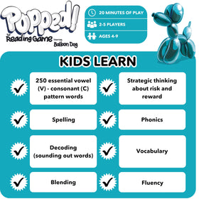 Clever Noodle Popped! dice and tokens add game-like motivation.