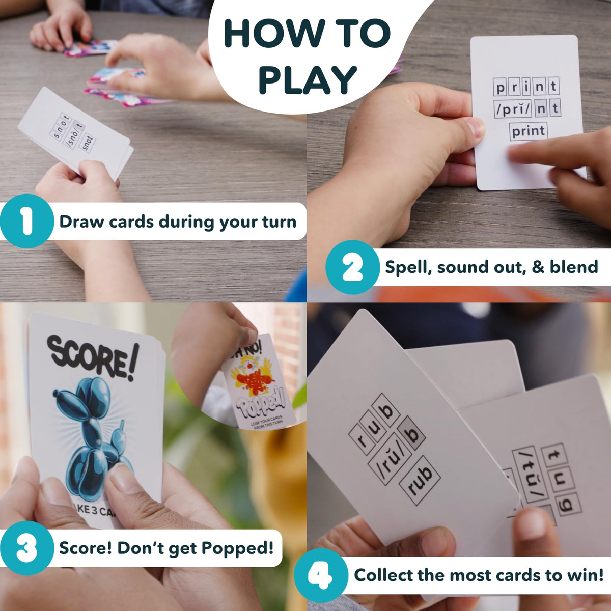 Clever Noodle Popped! game on table highlighting collaborative learning.