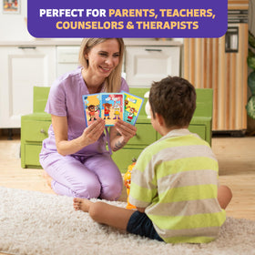 Clever Fox Play WH-questions activity cards encourage critical thinking and language development.