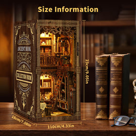 clicliet Book Nook Kit LED light glows softly for ambient display