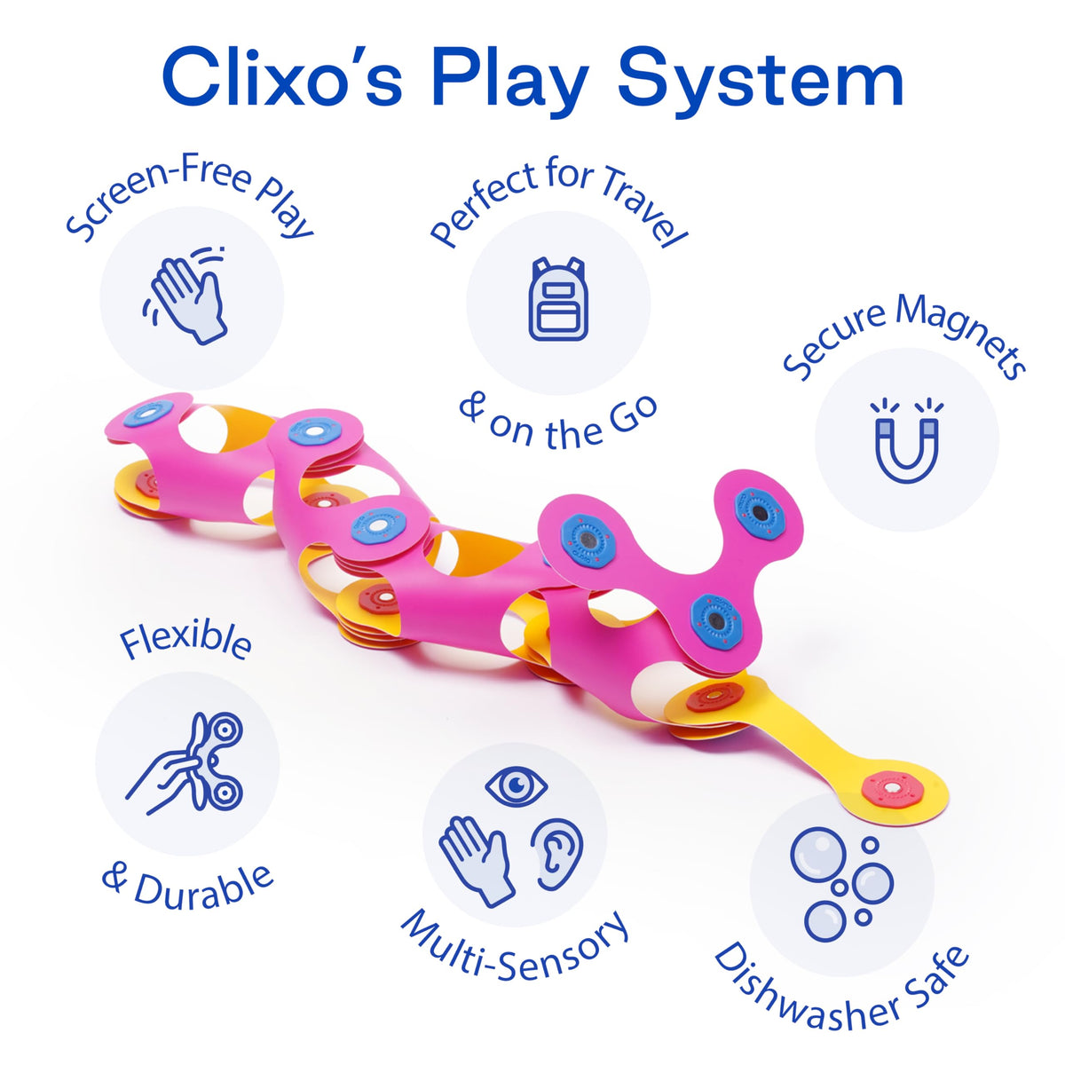 Clixo Itsy durability and safety-tested design ensures worry-free exploration and learning.