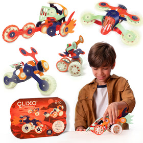 Clixo Mars Rover Pack glow wheels illuminate nighttime exploration and play