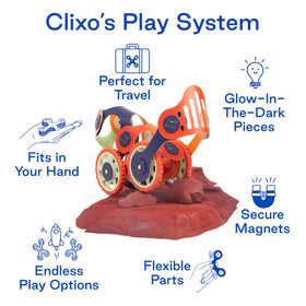 Clixo Mars Rover Pack quick-start guide helps young builders begin