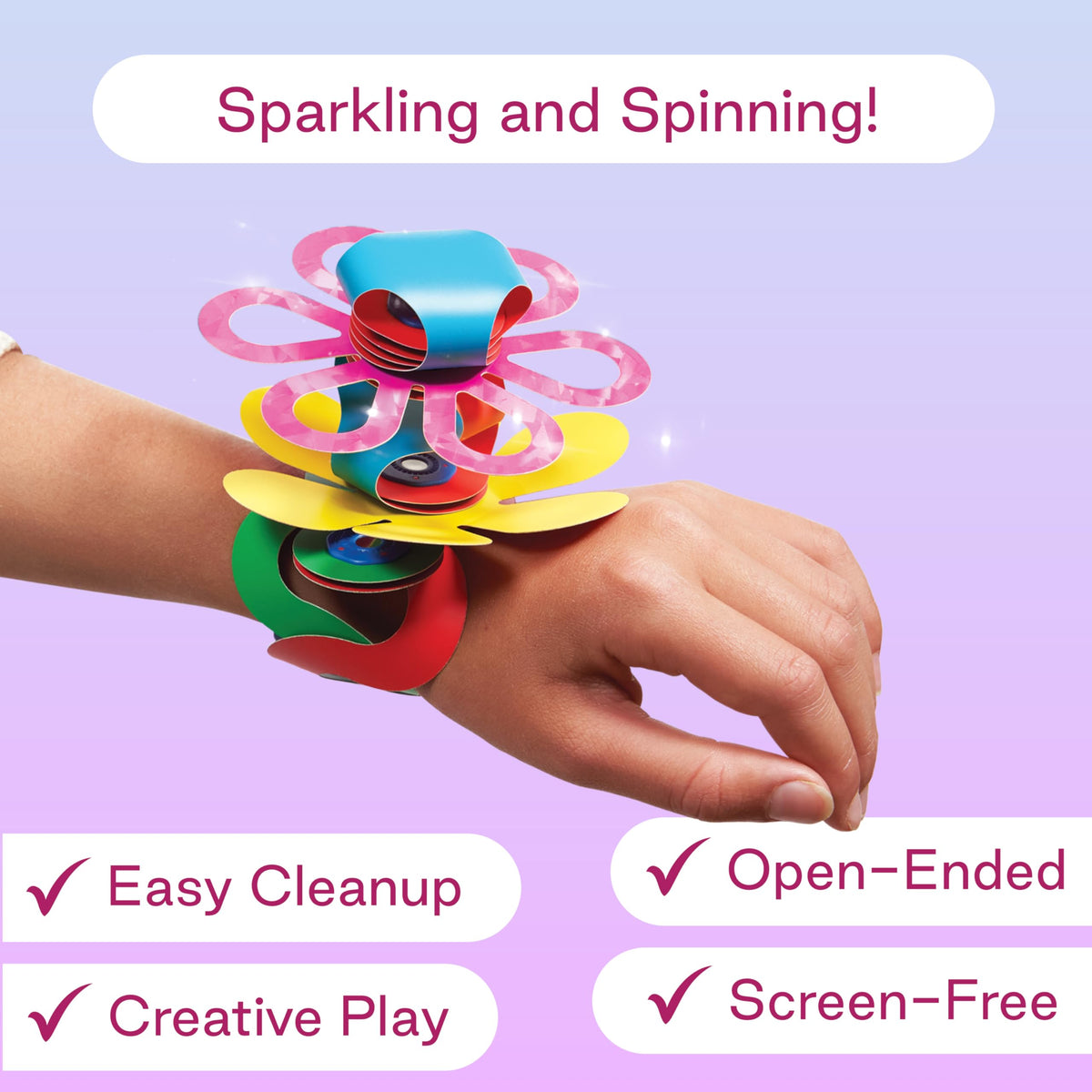 Clixo Sparkle Pack magnetic shapes enable endless, safe, adjustable designs