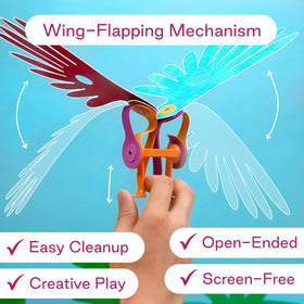 Clixo Tropical Birds Pack features nine shapes for diverse imaginative builds