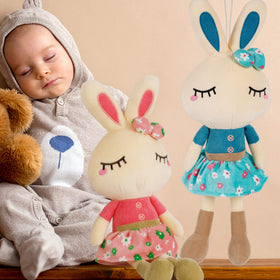 Cllayees Easter Bunny plush bedtime cuddle companion for kids.
