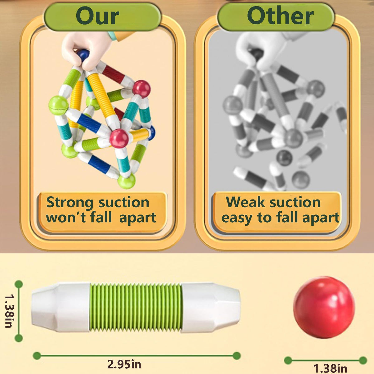 CLNENSOO compatible with Magna Tiles for expanded play