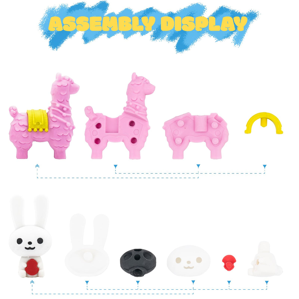 Clock King Easter erasers butterfly shape bright accent for party bags.