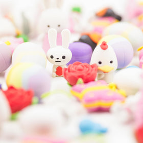 Clock King Easter erasers carrot shape adds fun to seasonal crafts.