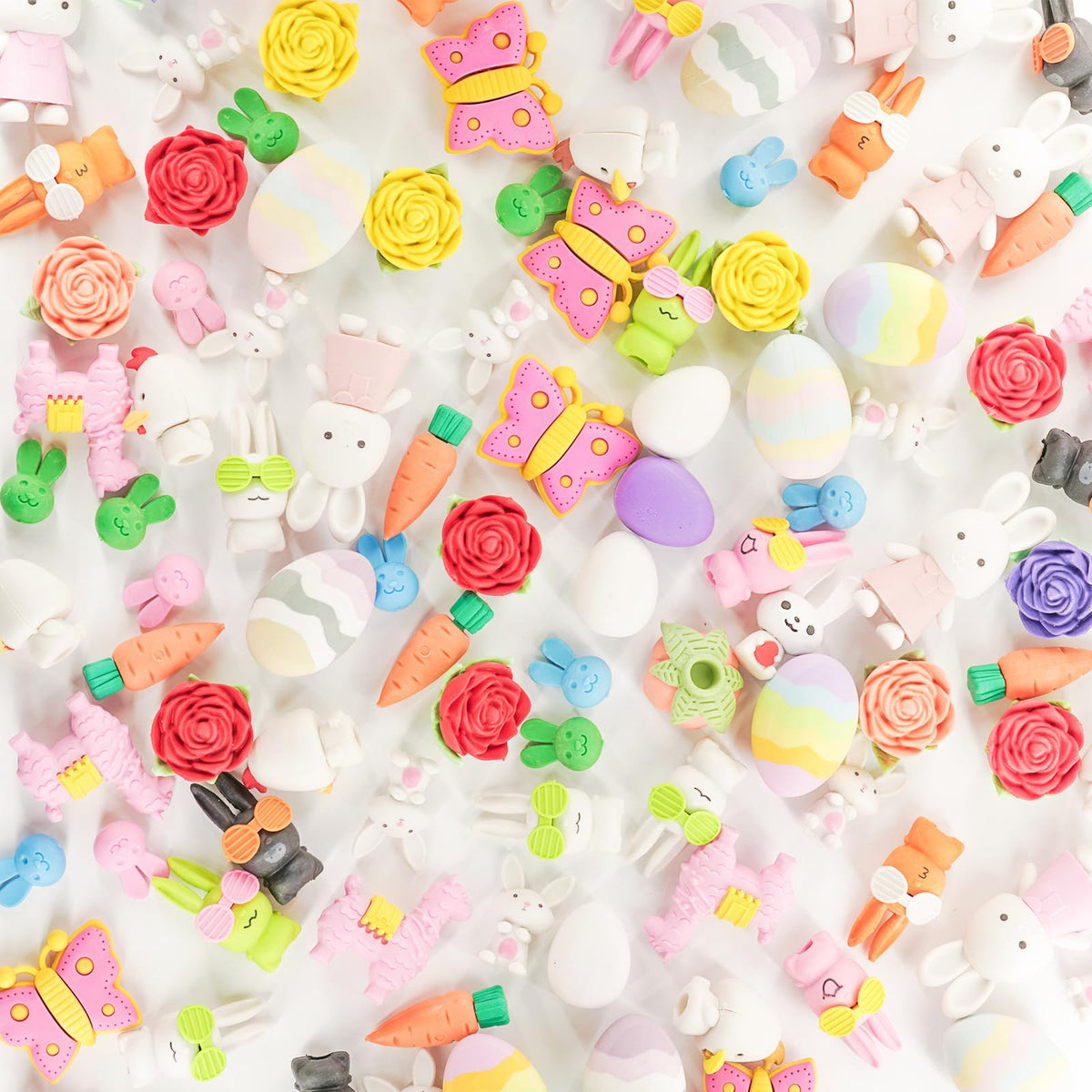 Clock King Easter erasers chick shape playful learning rewards.