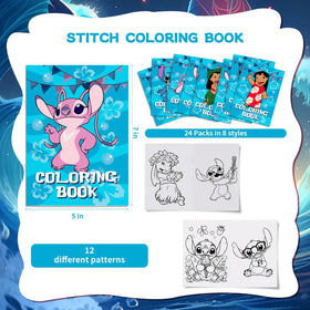 Cloira Stitch coloring pages showcase vibrant art for activities.