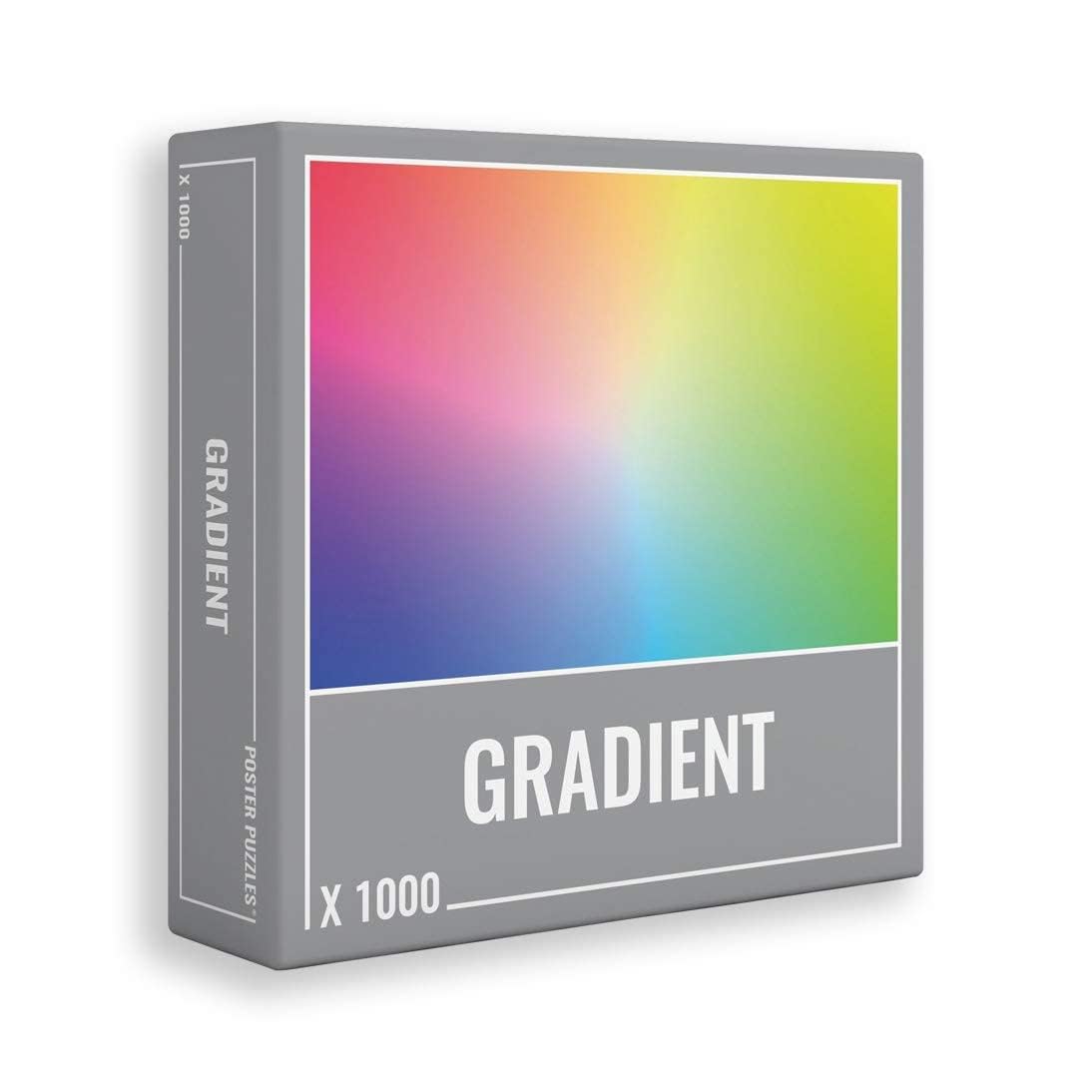 Cloudberries Gradient Puzzle box front shows vibrant gradient art for a stylish gift