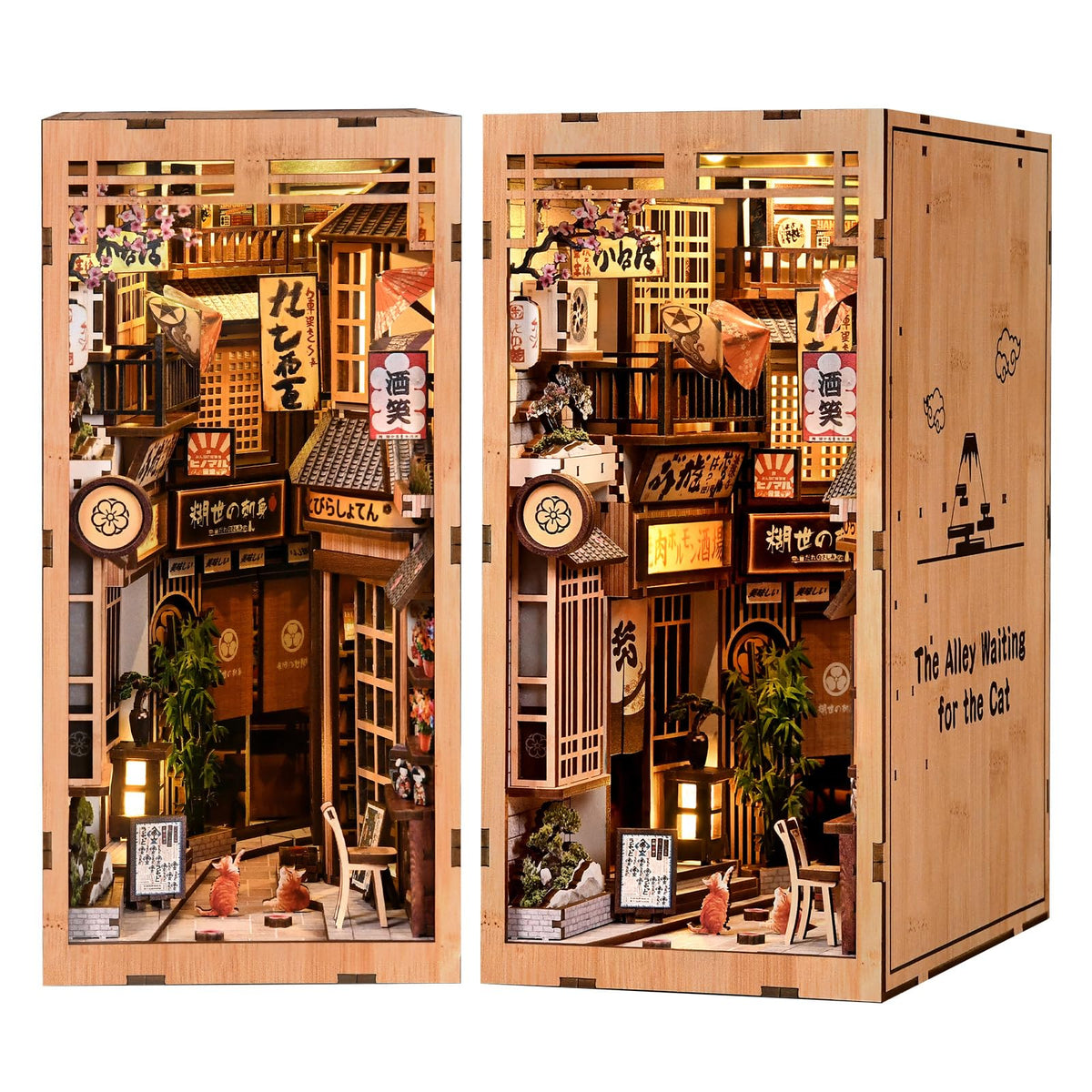 Clover&Clover DIY Book Nook Kit on a shelf, perfect for chic home decor.