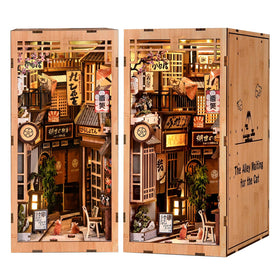 Clover&Clover DIY Book Nook Kit on a shelf, perfect for chic home decor.