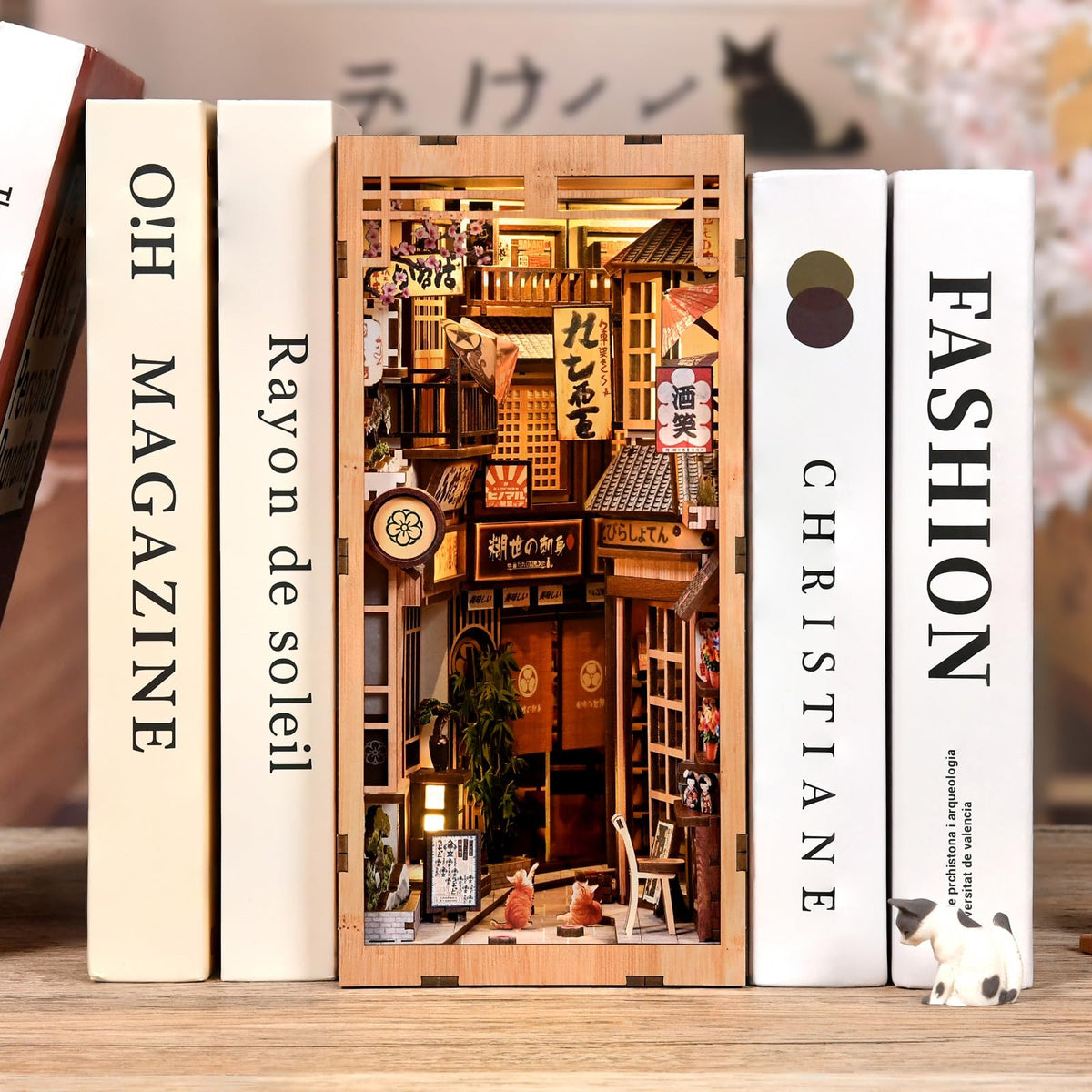 Clover&Clover intricate signage texture sparks curiosity on your shelf.