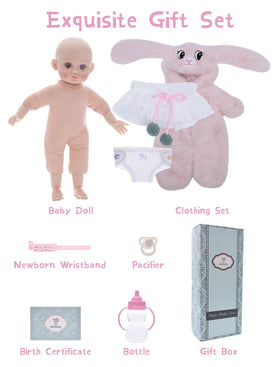 Cloveray 15inch blushed cheeks invite gentle, comforting role-play and nurturing scenes.