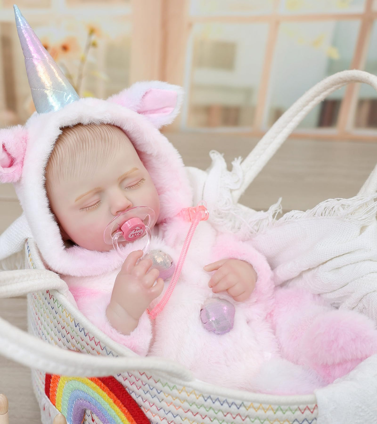 Cloveray hand-painted details on the doll's face create authentic expression