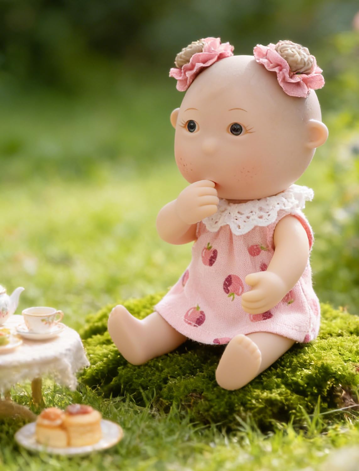 Cloveray potato baby doll 7inch poseable figure for on-the-go play and desk decor.