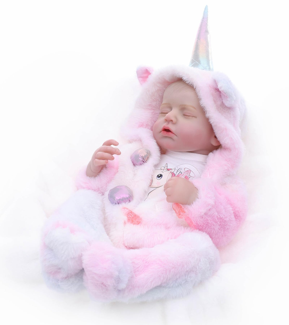 Cloveray Reborn 20-inch full-body vinyl doll in lifelike cuddle-ready pose