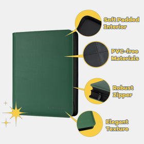 Clovercat compact binder measures 16.1 by 12.5 by 2.2 inches for easy storage.