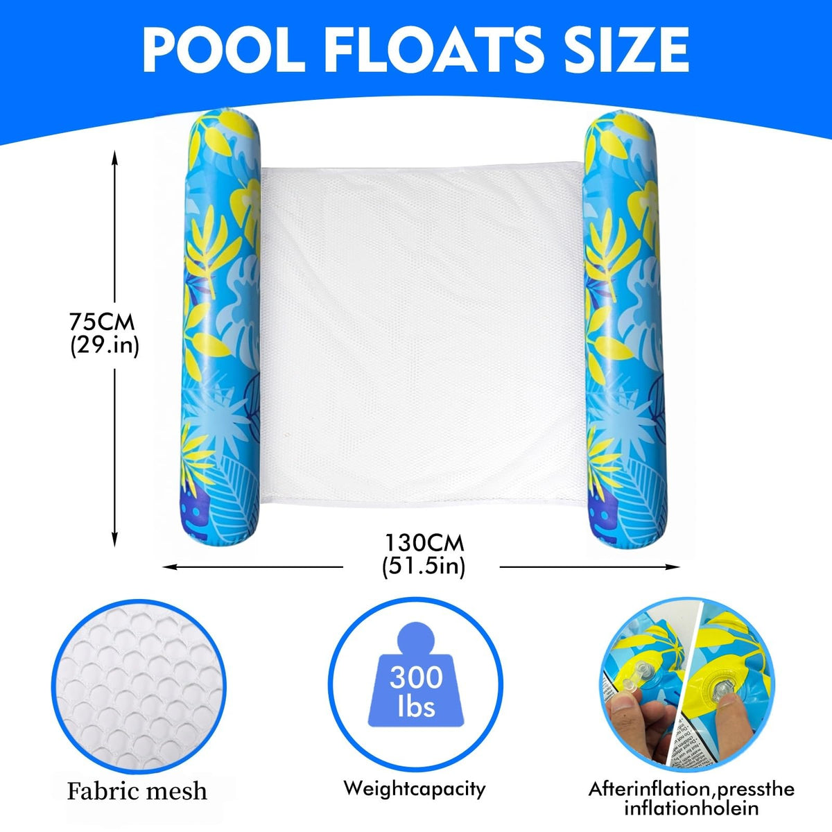 CLPCLP inflatable pool float hammock saddle-drifter demonstrates four versatile configurations.