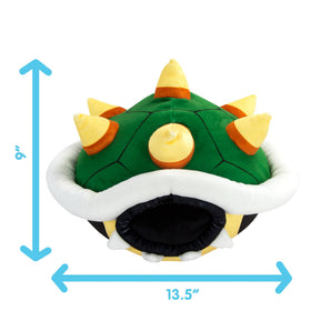 Squishy Bowser Shell pillow offers cozy support for naps and play.