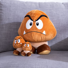 Club Mocchi Mocchi Goomba display plush for shelves and desks.