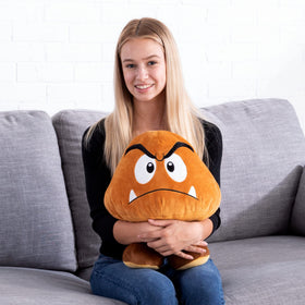 Club Mocchi Mocchi Goomba plush from Nintendo license for collectors.