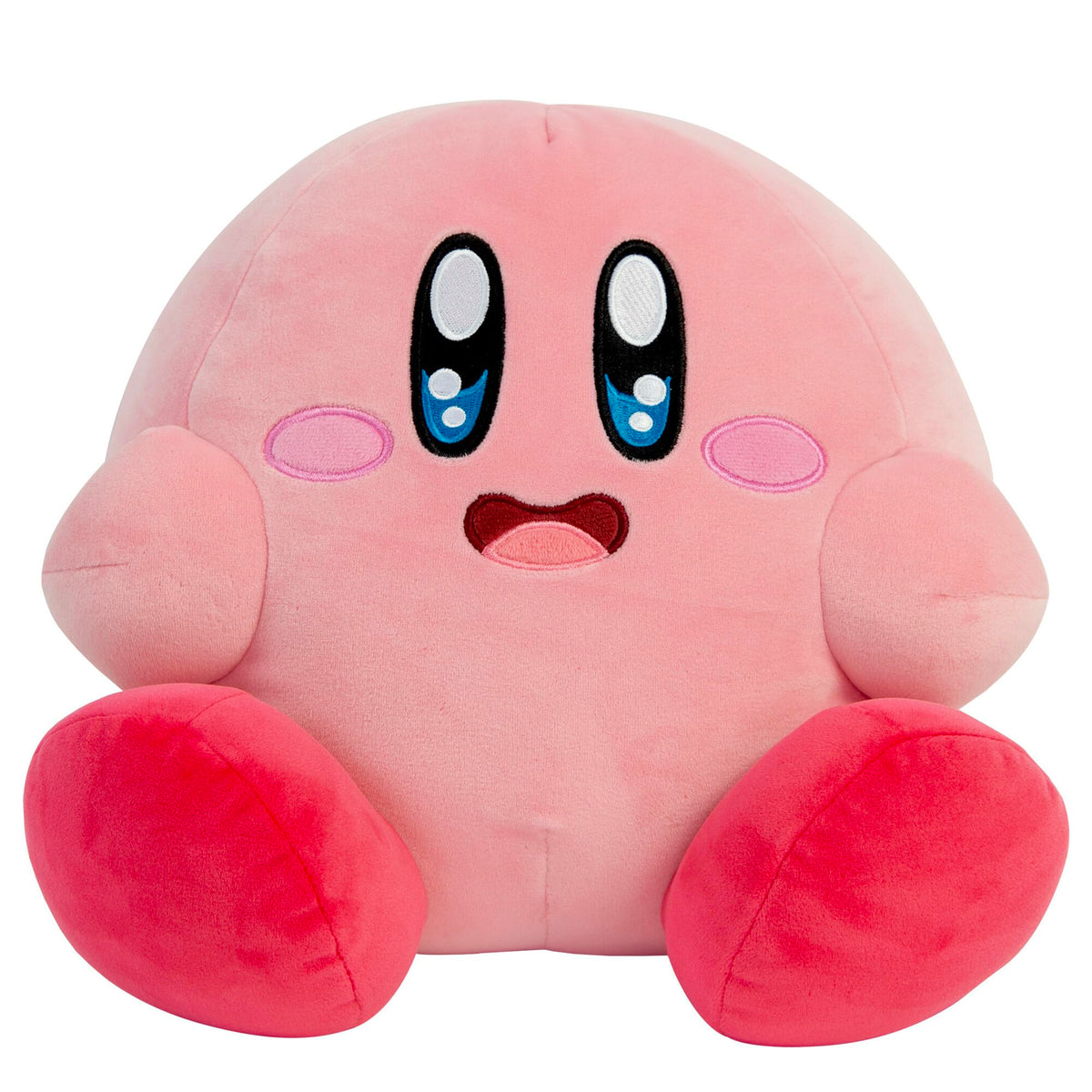 Club Mocchi Mocchi Kirby Dream Buffet plush 15-inch front view for cozy display and cuddling.