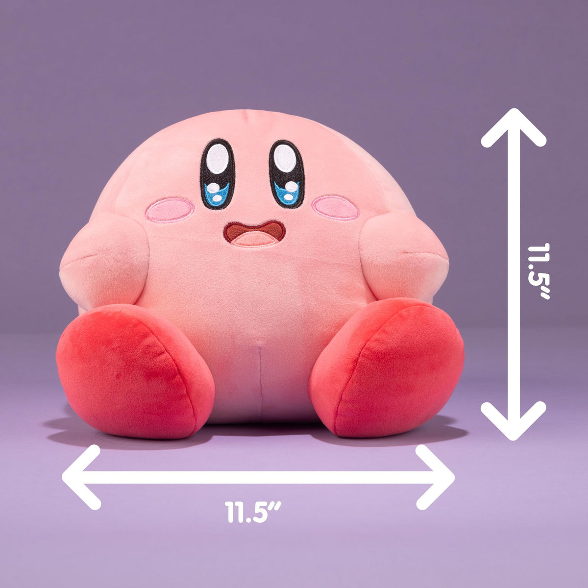 Club Mocchi Mocchi Kirby Dream Buffet plush close-up emphasizes ultra-soft material and collectible licensing.