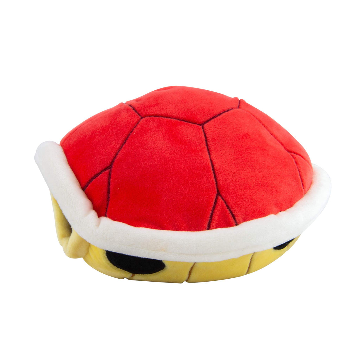 Close-up of the Red Shell plush showing its soft squishy texture.